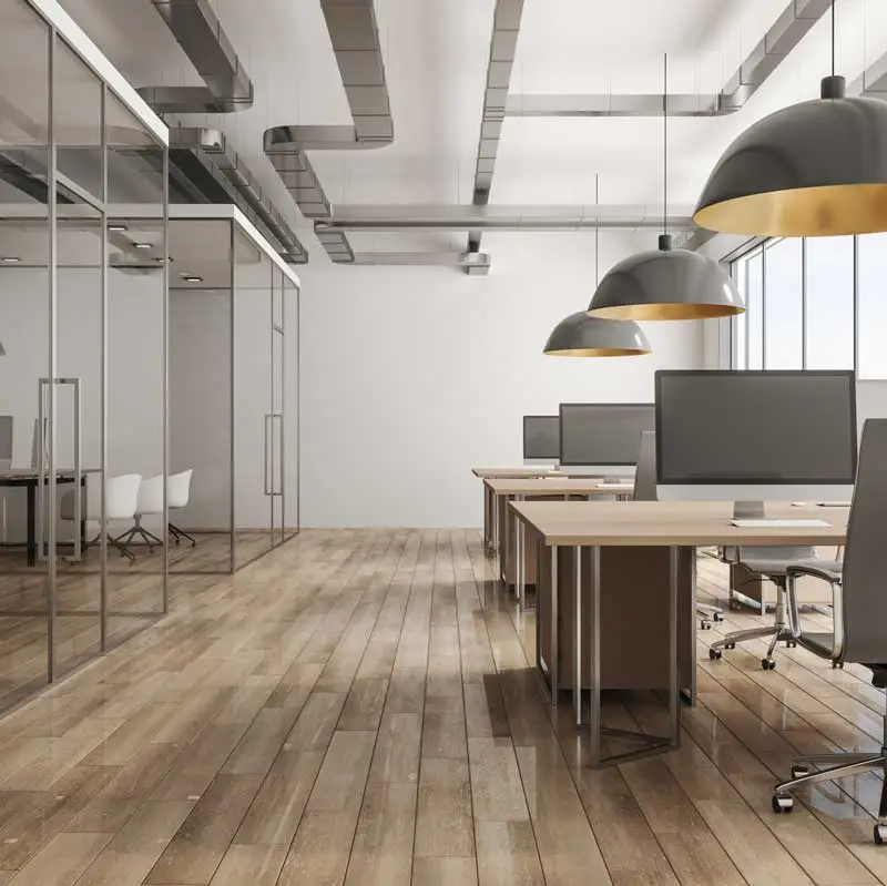 photo showing an open plan feeling office