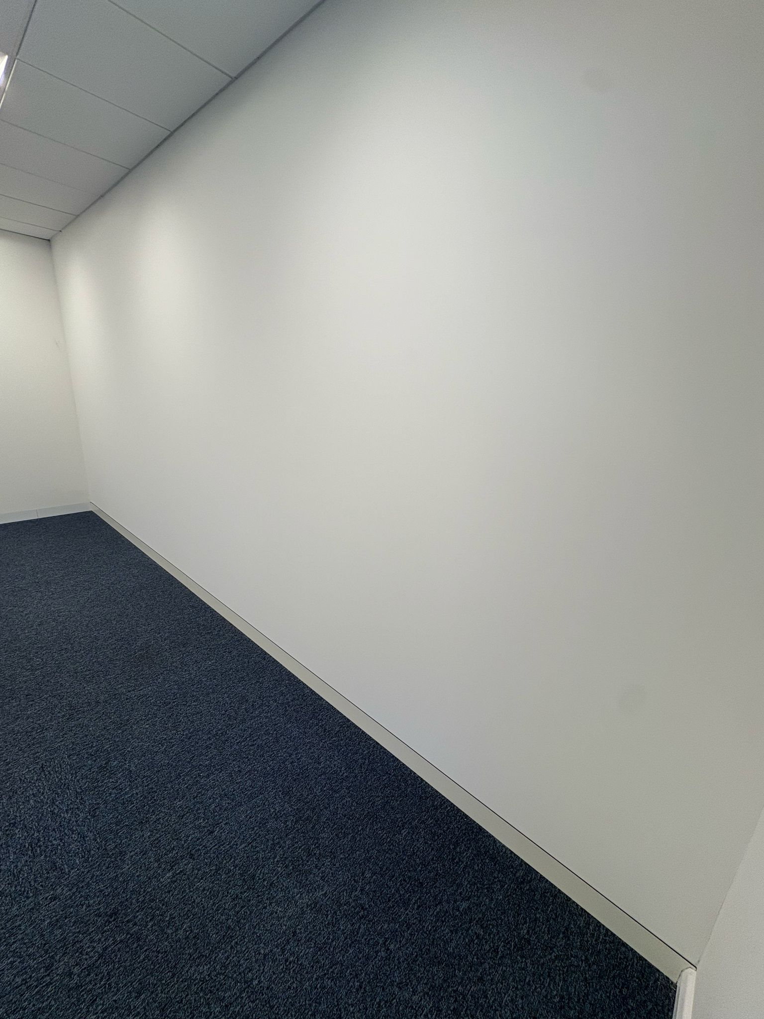 plasterboard wall in office pained plasterboard wall in a new office